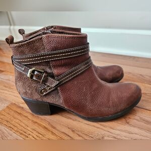Earth Origins "Raven" Ankle Booties in Brown